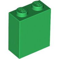 LEGO Green Brick 1 x 2 x 2 with Inside Stud Holder 3245c - 6174411
