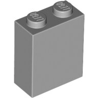 LEGO Light Bluish Gray Brick 1 x 2 x 2 with Inside Stud Holder 3245c - 4211564