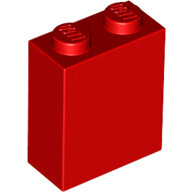 LEGO Red Brick 1 x 2 x 2 with Inside Stud Holder 3245c - 4143832