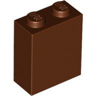 LEGO Reddish Brown Brick 1 x 2 x 2 with Inside Stud Holder 3245c - 6172808