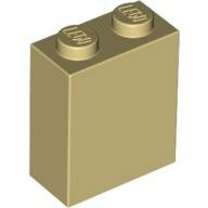 LEGO Tan Brick 1 x 2 x 2 with Inside Stud Holder 3245c - 4159279