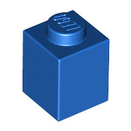 LEGO Blue Brick 1 x 1 3005 - 300523