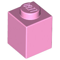 LEGO Bright Pink Brick 1 x 1 3005 - 4286050