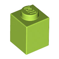 LEGO Lime Brick 1 x 1 3005 - 4220634