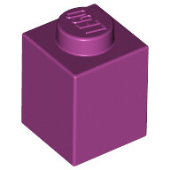 LEGO Magenta Brick 1 x 1 3005 - 6022035