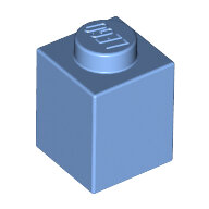 LEGO Medium Blue Brick 1 x 1 3005 - 4179830