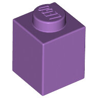 LEGO Medium Lavender Brick 1 x 1 3005 - 4651903