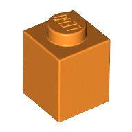 LEGO Orange Brick 1 x 1 3005 - 4173805