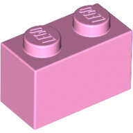 LEGO Bright Pink Brick 1 x 2 3004 - 4517993