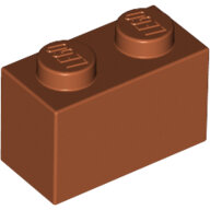 LEGO Dark Orange Brick 1 x 2 3004 - 4579659