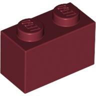 LEGO Dark Red Brick 1 x 2 3004 - 4539102