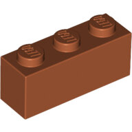 LEGO Dark Orange Brick 1 x 3 3622 - 4164443