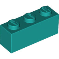 LEGO Dark Turquoise Brick 1 x 3 3622 - 6213783