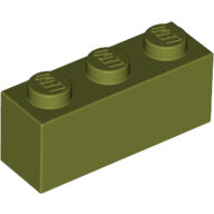 LEGO Olive Green Brick 1 x 3 3622 - 6058220