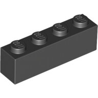 LEGO Black Brick 1 x 4 3010 - 301026