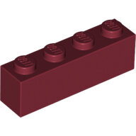 LEGO Dark Red Brick 1 x 4 3010 - 6052777