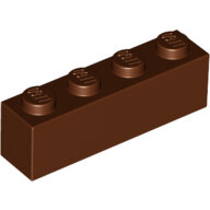 LEGO Reddish Brown Brick 1 x 4 3010 - 4211225