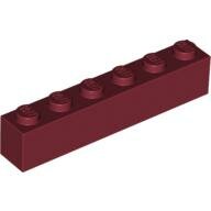 LEGO Dark Red Brick 1 x 6 3009 - 4541528