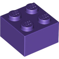 LEGO Dark Purple Brick 2 x 2 3003 - 4653960