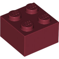 LEGO Dark Red Brick 2 x 2 3003 - 4539104