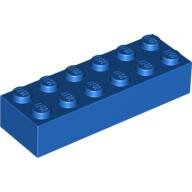 LEGO Blue Brick 2 x 6 2456 - 4181139