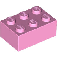 LEGO Bright Pink Brick 2 x 3 3002 - 4518892