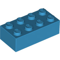 LEGO Dark Azure Brick 2 x 4 3001 - 4655172