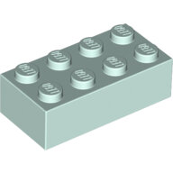 LEGO Light Aqua Brick 2 x 4 3001 - 6146863