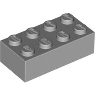 LEGO Light Bluish Gray Brick 2 x 4 3001 - 4211385
