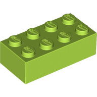 LEGO Lime Brick 2 x 4 3001 - 4165967