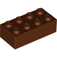 LEGO Reddish Brown Brick 2 x 4 3001 - 4211201