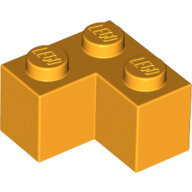 LEGO Bright Light Orange Brick 2 x 2 Corner 2357 - 6034175
