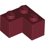 LEGO Dark Red Brick 2 x 2 Corner 2357 - 4541379