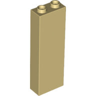 LEGO Tan Brick 1 x 2 x 5 - Blocked Open Studs or Hollow Studs 2454 - 4114064