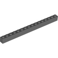 LEGO Dark Bluish Gray Brick 1 x 16 2465 - 4210783