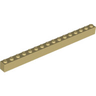 LEGO Tan Brick 1 x 16 2465 - 4295313