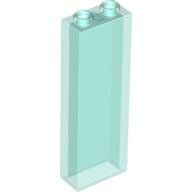LEGO Trans-Light Blue Brick 1 x 2 x 5 without Side Supports 46212 - 4283915