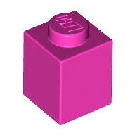 LEGO Dark Pink Brick 1 x 1 3005 - 4492224