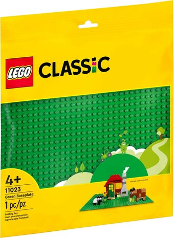 LEGO Classic Groene bouwplaat (Bright Green) - 11023