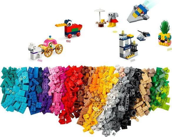 LEGO Huren 2 kilo Classic Basisstenen mix