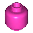 LEGO-Dark-Pink-Minifigure-Head-(Plain)-Hollow-Stud-3626c-6029725