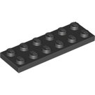 LEGO-Black-Plate-2-x-6-3795-379526