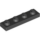 LEGO-Black-Plate-1-x-4-3710-371026