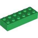 LEGO-Green-Brick-2-x-6-2456-4181135