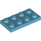 LEGO-Medium-Azure-Plate-2-x-4-3020-4655256