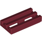 LEGO-Dark-Red-Tile-Modified-1-x-2-Grille-with-Bottom-Groove-Lip-2412b-4541506
