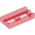LEGO-Trans-Red-Tile-Modified-1-x-2-Grille-with-Bottom-Groove-Lip-2412b-4190187