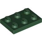 LEGO-Dark-Green-Plate-2-x-3-3021-4650244