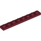 LEGO-Dark-Red-Plate-1-x-8-3460-4541507