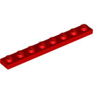 LEGO-Red-Plate-1-x-8-3460-346021